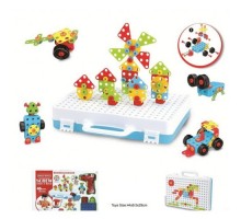 Детский конструктор мозаика на шурупах с дрелью 661-359