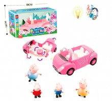 Машинка Свинки Пеппа с фигурками. Звук, свет (11-815)