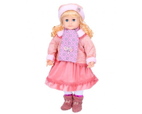 Кукла Соломия 56 см. Говорит 100 фраз, Обучает, Мимика лицо, Мягконабивная (5752)