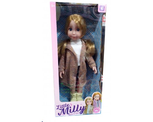 Красивая кукла с волосами в пальто-кардиган 38 см Little Milly (92017)