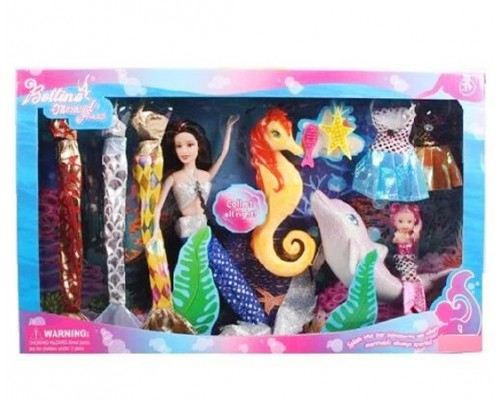 Лялька 66354 Русалка з нарядами