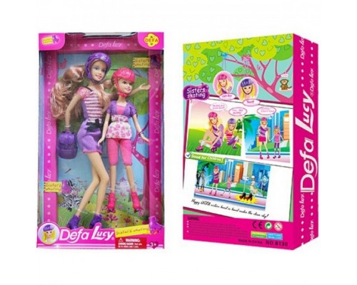 Кукла Дефа с дочкой на роликах Defa 8130