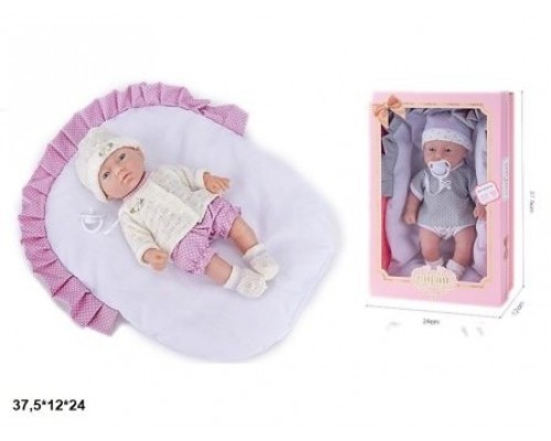 Кукла пупс Baby новорожденный малыш 33 см с одеялом и соской (00799)