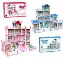 Кукольный домик с мебелью для маленьких кукол 2 вида (462-11)