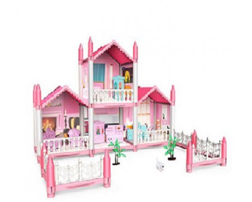 Кукольный домик с мебелью для маленьких кукол 2 вида (862-04/462-04)