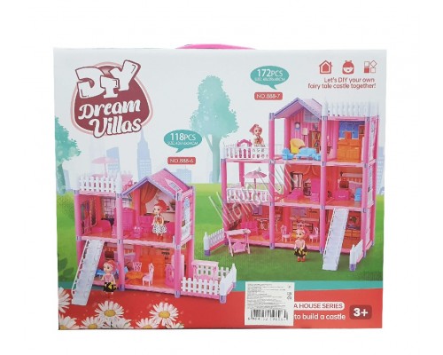 Игрушечный кукольный домик для маленьких кукол 888-5/7