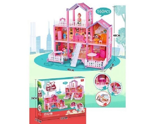 Игрушечный кукольный домик для маленьких кукол 888-5/7