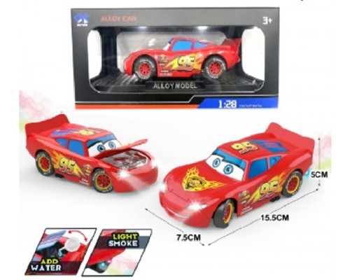 Металлическая машинка Тачки Молния Маквин. Свет, Звук, Дым (1195-2)