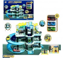 Игрушечный гараж-парковка с лифтом и машинками (9988)