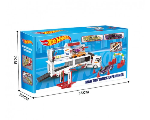 Трейлер Автовоз з машинками інерційний Хот Віл (005)