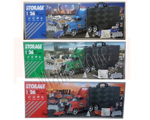 Іграшковий Трейлер гараж з машинками Автовоз 50 см. зі Звуком (1270)