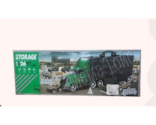 Іграшковий Трейлер гараж з машинками Автовоз 50 см. зі Звуком (1270)