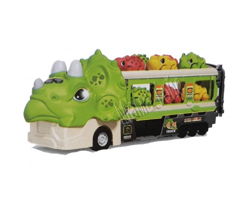 Трейлер трек Динозавр з машинками розкладається 118 см. Звук, світло (561)