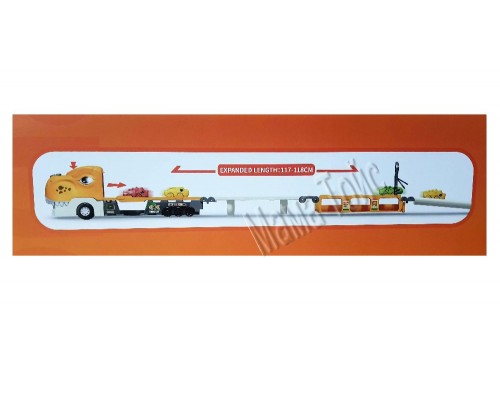 Трейлер трек Динозавр з машинками розкладається 118 см. Звук, світло (561)