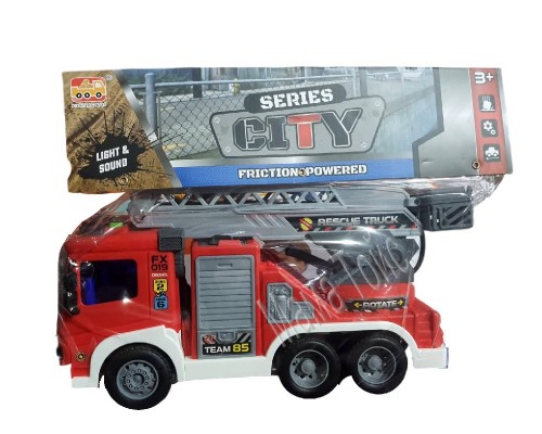 Іграшкова пожежна машина бризкає водою, зі звуком та світлом (66-3)
