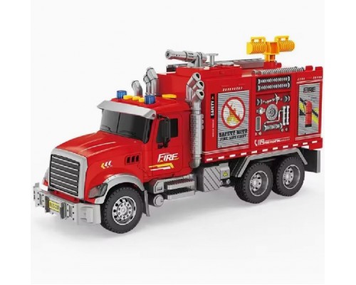 Інерційна пожежна машина Бризає водою, пускає дим. Звук, світло (811-5-6)