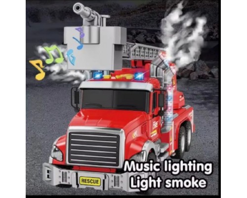 Інерційна пожежна машина Бризає водою, пускає дим. Звук, світло (811-5-6)