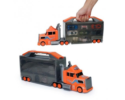 Іграшковий Трейлер Трек Гараж з машинками 3 в 1 (879)