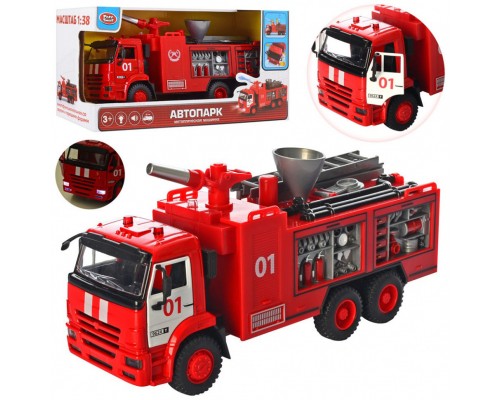 Іграшкова пожежна машина, звук, світло, бризкає водою. 9624