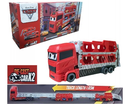 Трейлер трек Тачки с машинками раскладывается 165 см (978-2)