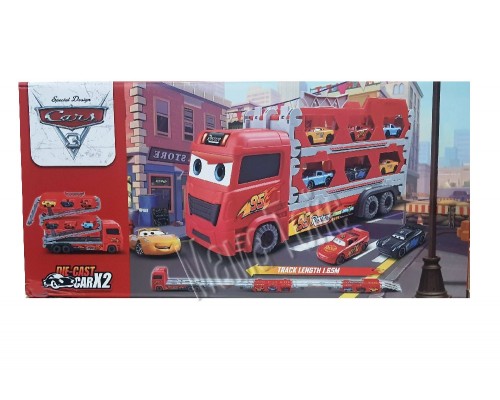 Трейлер трек Тачки с машинками раскладывается 165 см (978-2)