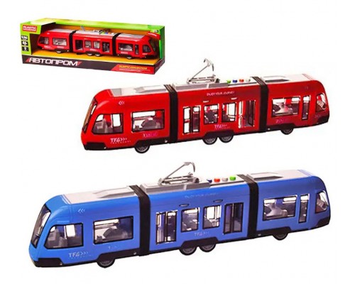 Іграшковий Трамвай зі звуком світлом Автопром (7955AB)