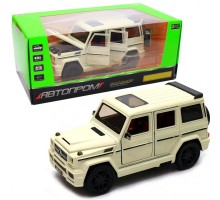 Машинка Інерційна метал Mercedes-benz G65 MAG Brabus, світло, звук, двері відкриваються 7688MW (білий)