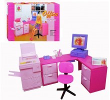 Мебель для кукол Барби Gloria Офис кабинет (96014)