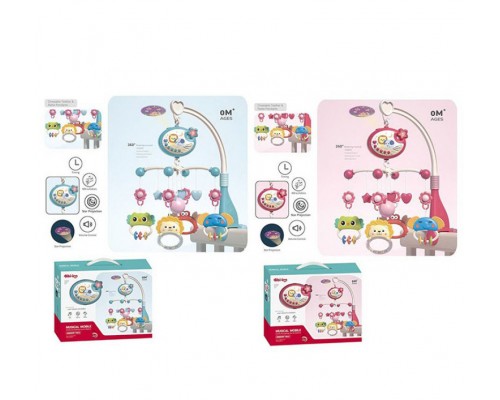 Мобиль Карусель на кроватку. Проектор, музыка, свет, таймер (648)