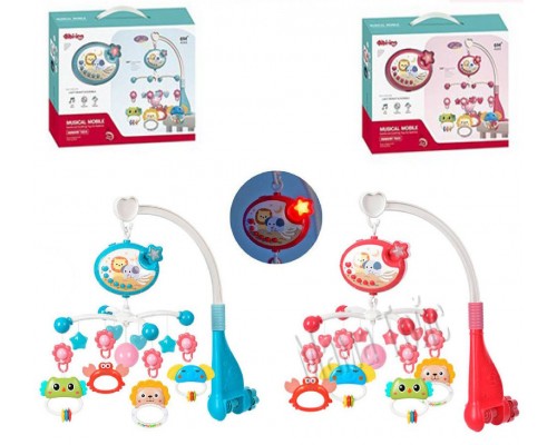 Мобиль Карусель на кроватку. Проектор, музыка, свет, таймер (648)