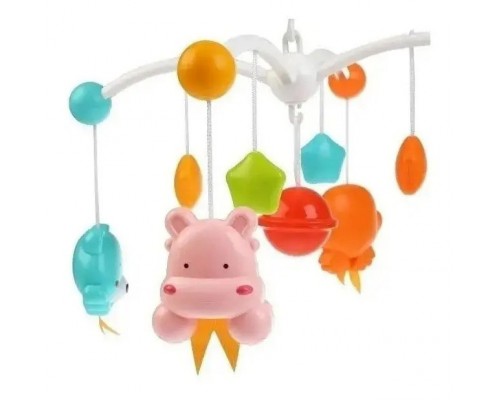 Музыкальная Карусель Мобиль на детскую кроватку с проектором Звездочка