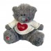 Маленький плюшевий ведмедик Тедді в светрі Серце 35 см