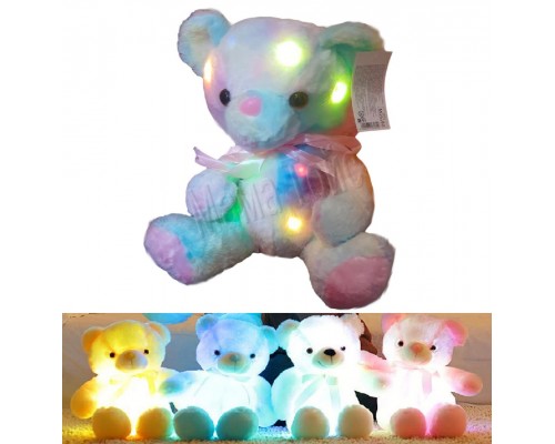 М'яка іграшка плюшевий ведмедик Світиться 33 см