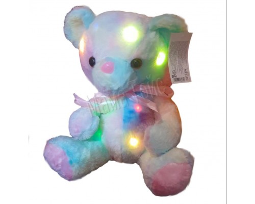 М'яка іграшка плюшевий ведмедик Світиться 33 см