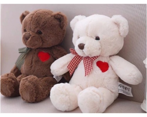 Мягкая игрушка Плюшевый мишка с сердцем 34 см