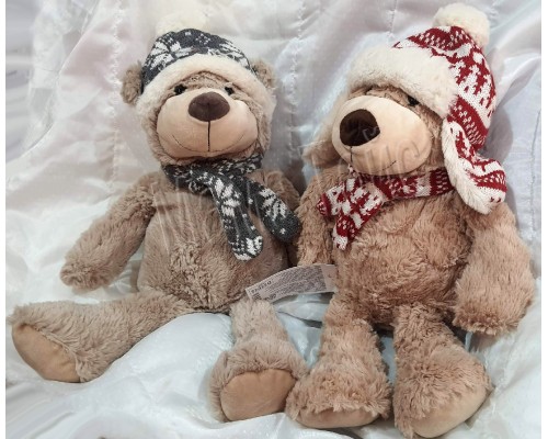 Мягкая игрушка Плюшевый мишка в зимней шапочке 47 см (35648)