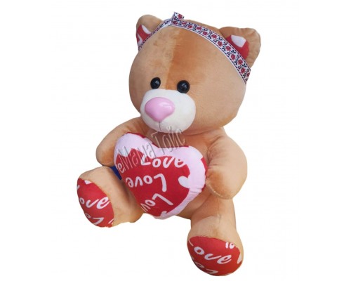 Мягкая игрушка мишка с Сердцем 35 см