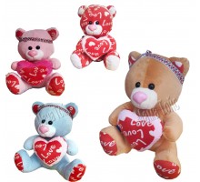 М'яка іграшка ведмедик із Серцем 35 см