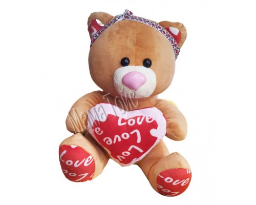 Мягкая игрушка мишка с Сердцем 35 см