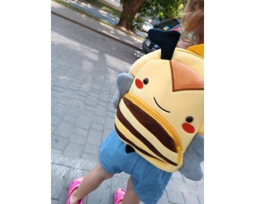 Детский дошкольный плюшевый рюкзак Животные Зверята 6 видов 26 см