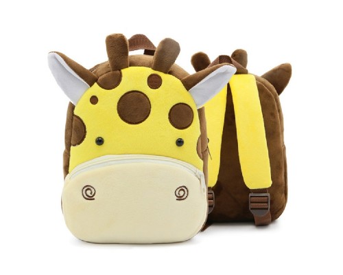 Детский дошкольный плюшевый рюкзак Животные Зверята 6 видов 26 см