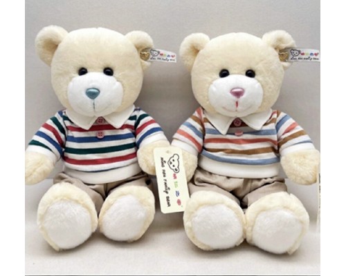 Маленький Плюшевый мишка в кофточке 35 см