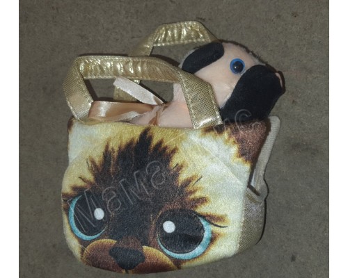 М'яка іграшка Кішечка в сумці 2 види, 18 см (17054)