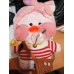 Мягкая игрушка Утка Лалафанфан с очками LaLaFanFan Duc 30 см