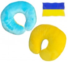 М'яка іграшка підголовник Жовто блакитна - Україна прапор.