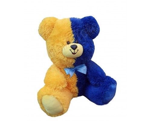 Плюшевий Ведмедик прапор Україна (жовто-синій) сидячий 50 см