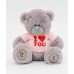 Плюшевый мишка Тедди в кофте Сердце 55 см