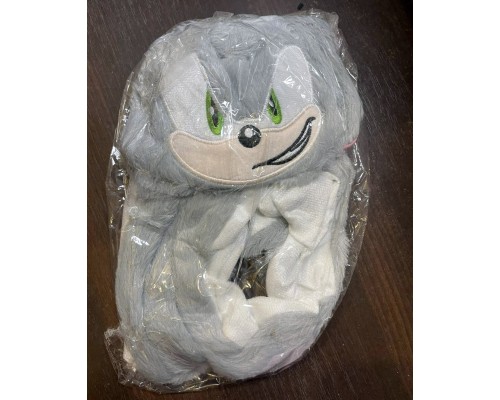 Шапка плюшева з рухомими вухами Супер Сонік Рожева та блакитна 2 види