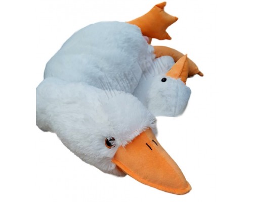 Мягкая игрушка подушка Гусь Обнимусь 1 метр (100 см)