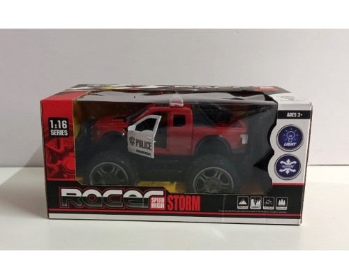 Поліцейський джип на радіокеруванні, 22 см акумулятор, двері відчиняються (001-2)